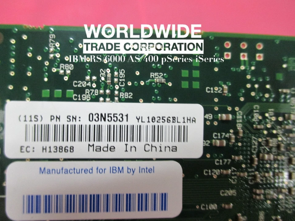 IBM 03N5531 FC# 1990 1Gb 2-Port PCI-X Ethernet-TX Adapter (LP) for 9115-505 P5 - Image 4 of 4