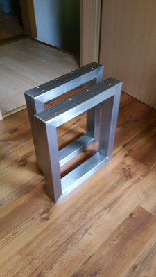 Edelstahl Bank Bankgestell Gestell Fusse V2a Gartenbank Kufen Beine