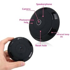 1080P HD Mini 360 Degree Panoramic Wifi Wireless IP Camera Fisheye Night Vision