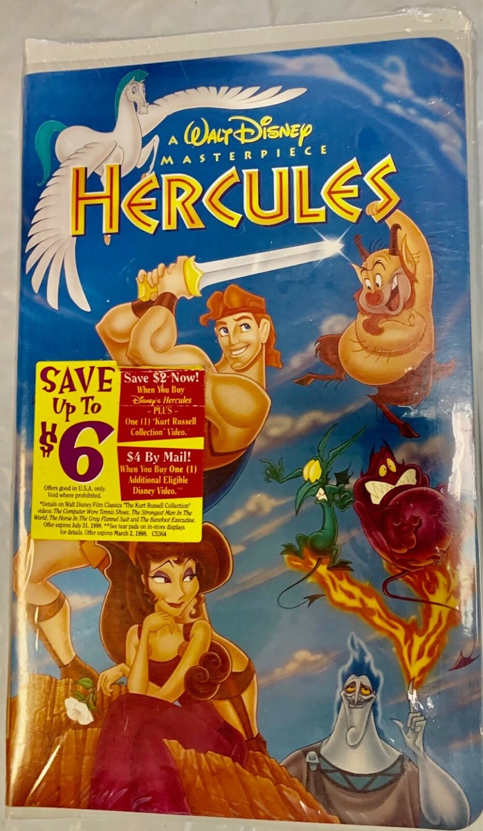 Hercules Masterpiece Collection Walt Disney VHS RARE 9123 Vintage