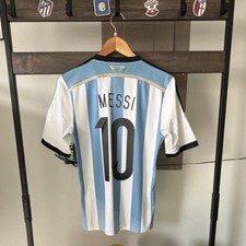 Argentina 2014 Lionel Messi #10 Soccer Jersey ClimaCool Size S