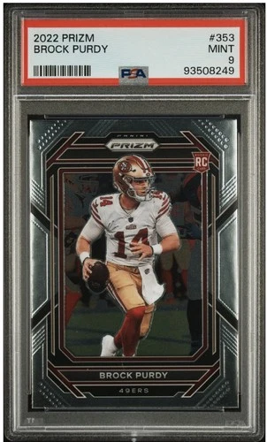 2022 Prizm Brock Purdy RC Rookie #353 49ers PSA 9