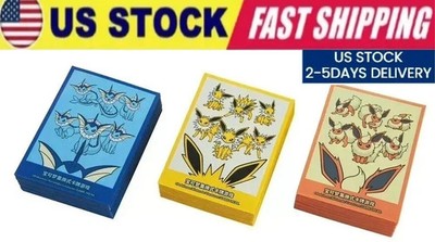 Lot 3 Packs Pokémon TCG Eevee Advanced Theme Card Sleeve Set (Total 192 Pieces)
