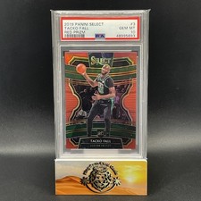 2019-20 Panini Select Concourse Rookie Red Prizm #d 179/199 Tacko Fall #3 PSA 10