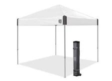 E-Z Up AMB3SSGF10WH Ambassador Shelter, 10' x 10', White Slate