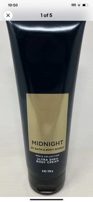 Bath & Body Works Midnight Men's Collection Ultra Shea Body Cream Lotion 8 oz