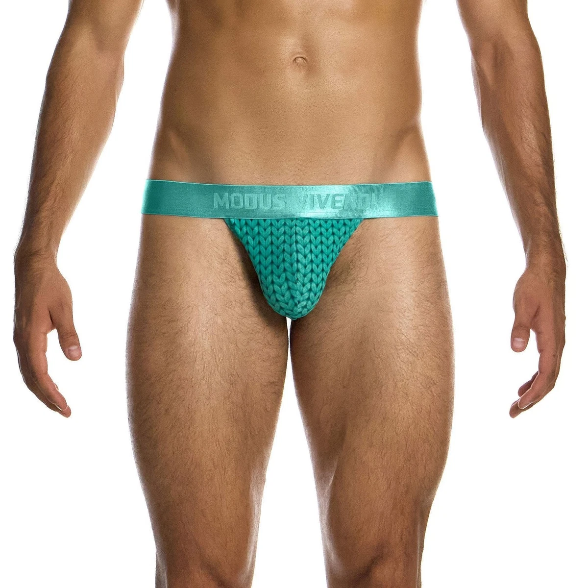 MODUS VIVENDI - Tanga In Vinile Lucido Con Cintura Elastica Logo MV - Sexy E Feticcio - 2