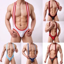 Men's Backless Jockstrap Bodysuit for Comfort and Flexibility in Sports