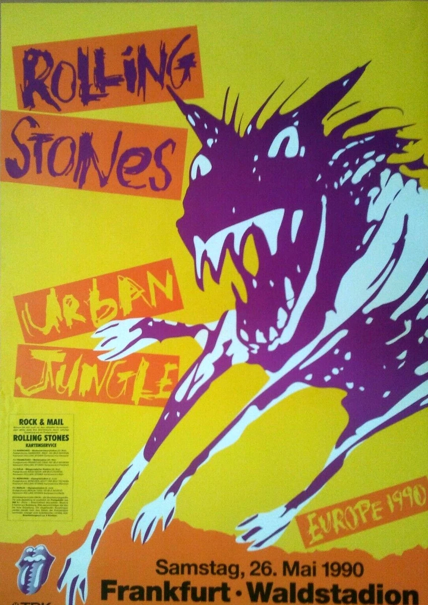 ROLLING STONES 1990 FRANKFURT -orig. Concert Poster - Konzert Plakat - DIN A0 xx