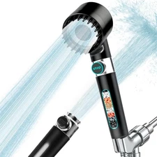 4 Spray Settings High Pressure shower Head with Filter, Handheld iondrops