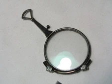 ..Antique Victorian/Edwardian Sterling Silver Lorgnette Folding Eyeglass Pendant