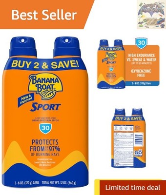 Sport Ultra SPF 30 Sunscreen Spray Twin Pack - Water Resistant & Oxybenzone Free