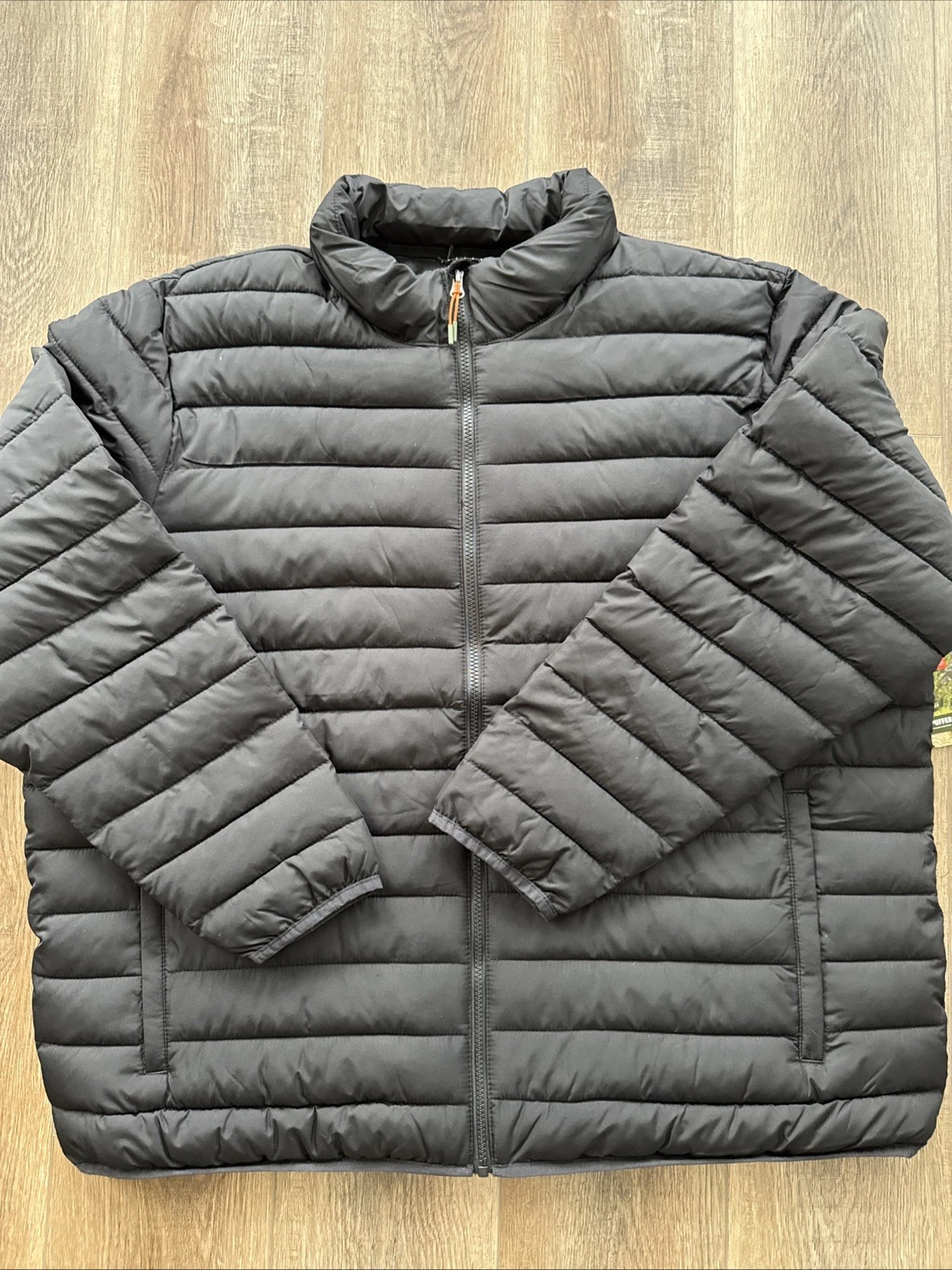 Ozark Trail Puffer Jacket Mens 2XL BLack Packable Lightweight NWT NEW E4