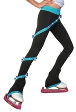 ChloeNoel P636F Spiral Light Weight Fleece Figure Skating Pants with matching S