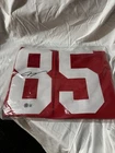 Vernon Davis San Francisco 49ers Signed Red Football Jersey #85