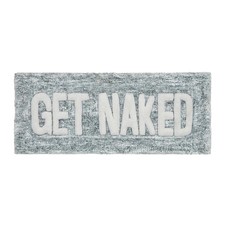 Vcny Home - Bath Mat Cotton Bath Rug Nonskid Back Modern Home Decor Get Naked