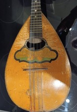 Mandoline Vintage 61 cm im Original Zustand mit Segeltuch Tasche