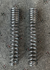 2PK NEW SHOW CHROME SPRING SET 25MM ID 37MM OD 210MM LONG CT70 REF 52401-098-670