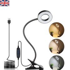 48 LED USB Clamp Clip On Flexible Desk Light Bed Reading Table Study Night Lamp