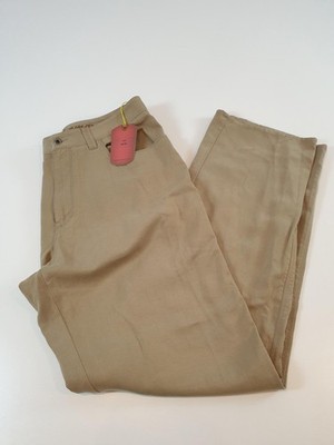 Tommy Bahama Bali Five Pants Mens 38x35 Khaki  Tencel Lyocell Chino Five Pocket