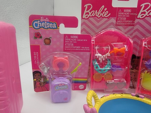 Lotto accessori Barbie scarpe, borse, animali unicorno animali domestici, bambino, cavallo a dondolo - Foto 3 di 9