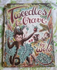 Tweedles Be Brave Book 1943 by WOLO Monkeys Vintage