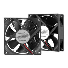 80Mm Moisture-Proof Fan 2-Pack 12V DC 8025 High Airflow Cooling Fan 2 Wire 3Pin