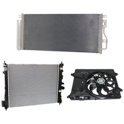 ENCORE/TRAX 21-21 A/C CONDENSER/RADIATOR/COOLING FAN KIT 3-pc 1.4L Eng. 4 Cyl.