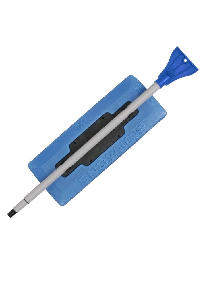 Snow Joe 2-in-1 18 In. Foam Head Snow Broom + Ice Scraper 