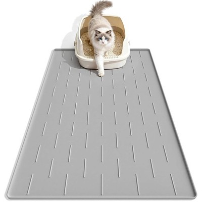 Katzenklo Matte, Silikon, , rutschfest, 86x56cm, Katzenstreu Unterlage