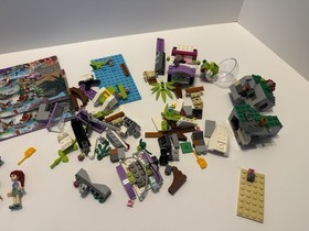 LEGO Friends: Jungle Bridge Rescue (41036) 96% Complete Instructions 2 Minifigs