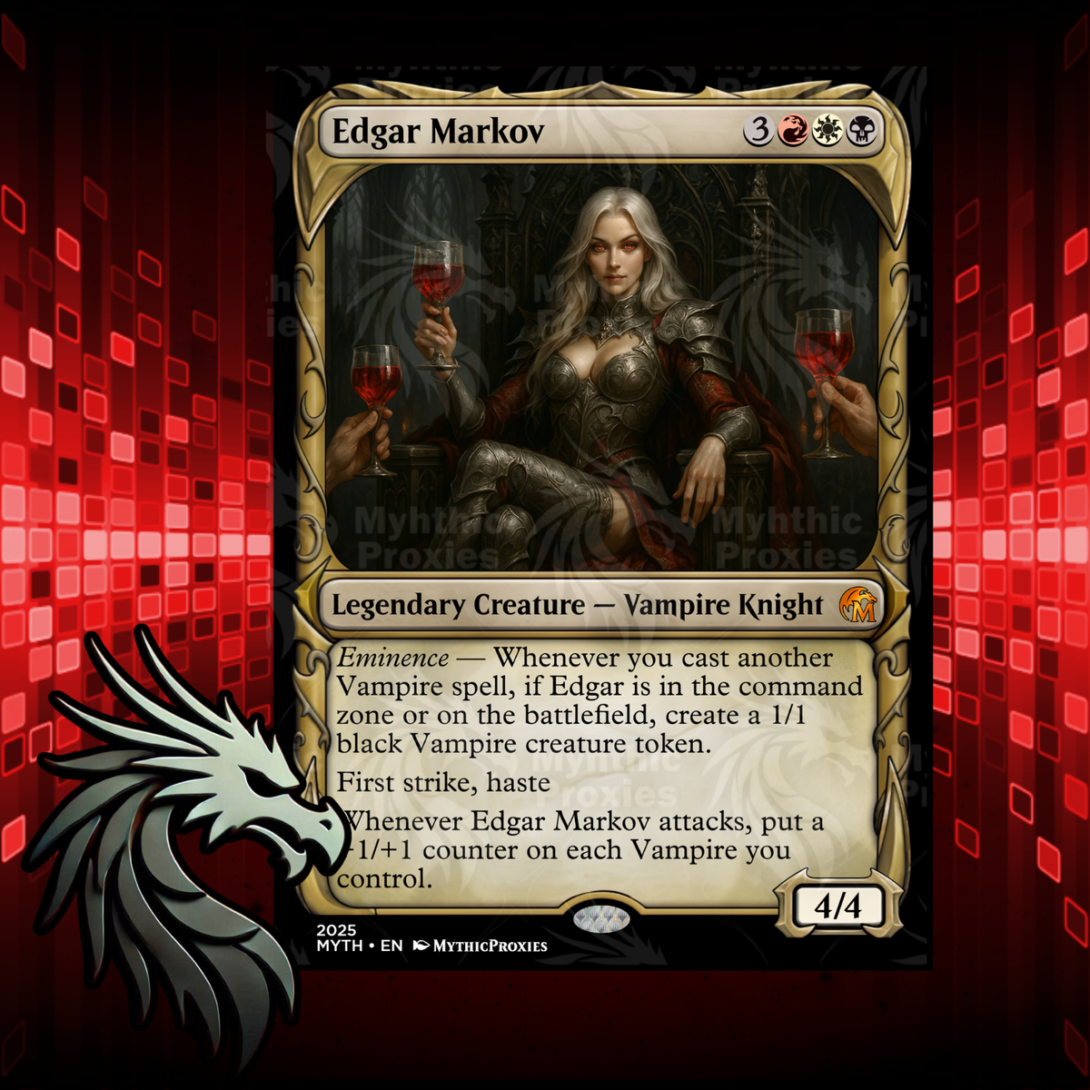 Edgar Markov High Quality Custom Altered Art Playtest Card | eBay