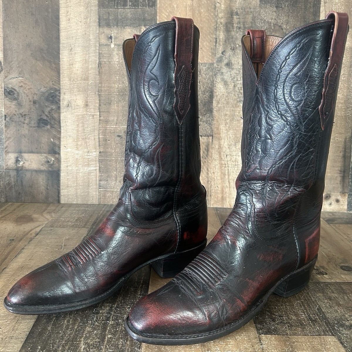 Lucchese 2000 ルケーシー ウエスタンブーツ バイカー カントリー Lucchese 2000 ルケーシー ウエスタンブーツ 9.5D バイカー W193 USA製