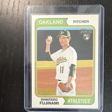 Topps Heritage Rookie Variation #57 Shintaro Fujinami Oakland Athletics 2023