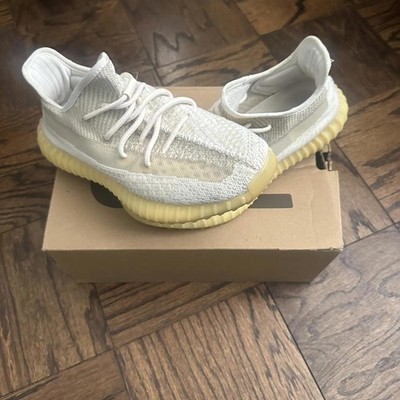 Cream and white Yeezy Boost 350 V2  Natural  trainers #sneakers