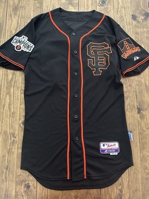 Authentic Madison Bumgarner San Francisco Giants Flex Base BLACK Jersey 40 