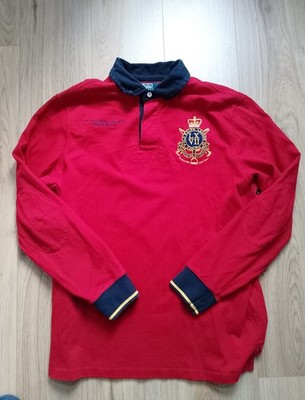 Vintage Polo Ralph Lauren Shirt Bleeker NY Klassisch Langarm #3 Nummer Designer 