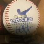 CC Sabathia Auto Signed Baseball PITCCH IN FOUNDATION Baseball HOF