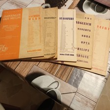 5 Schaltplan und Abgleichhefte Telefunken ,Seibt,Sachsenwerk,Stassfurt,Mende..