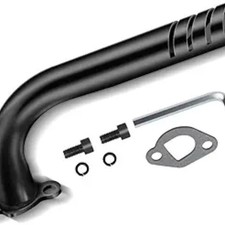 Upgrade Header Exhaust Pipe Kit for Non Hemi Predator 212cc 196cc 6.5HP -Black