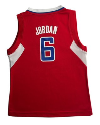 Adidas LA Clippers DeAndre Jordan #6 Youth Jersey Kids M(5/6) Red