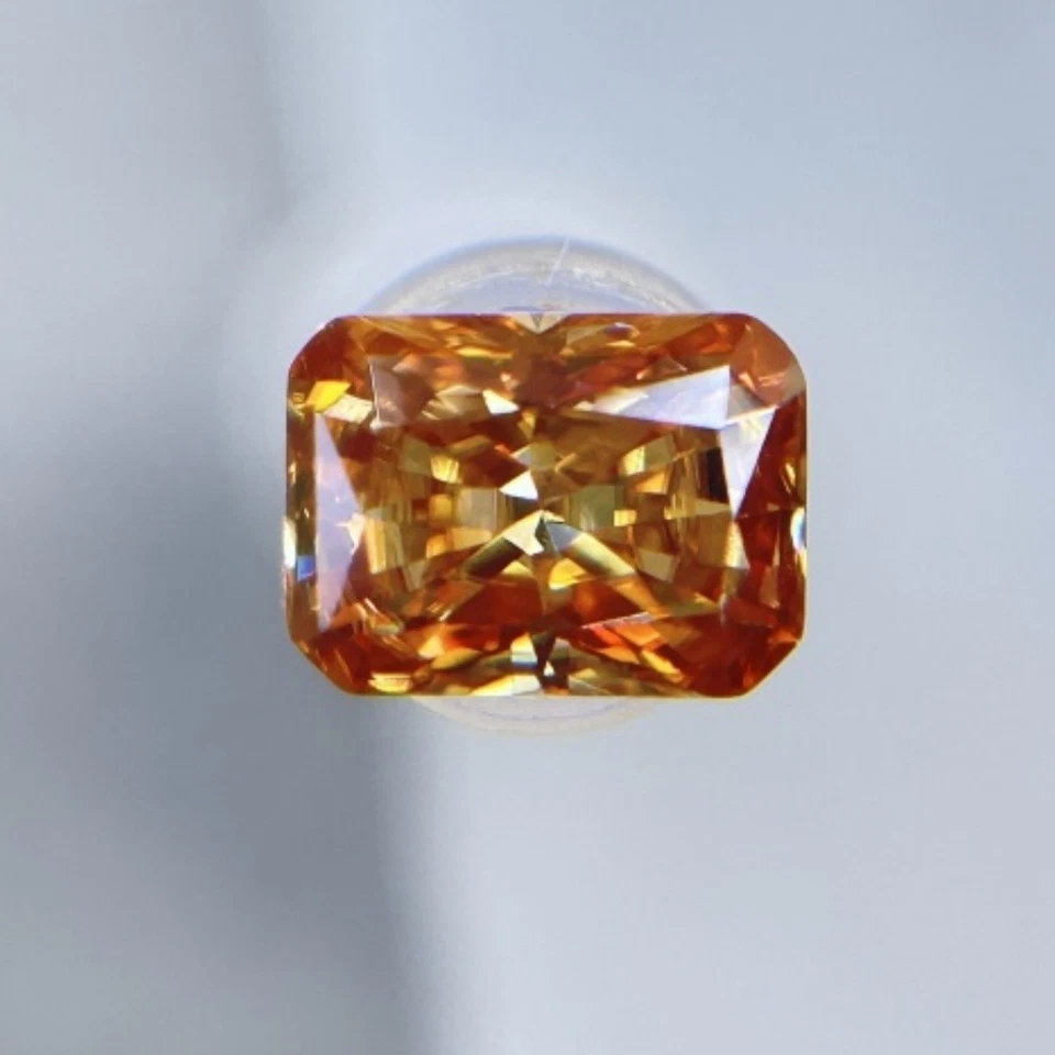 High Quality Radiant Cut Original Multi Color 1PCS 3x5mm-7x9mm Loose Moissanite - Image 2 of 4