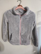 Columbia Girls Fire Side Sherpa Quarter Zip Fleece Jacket Light Pink Youth L