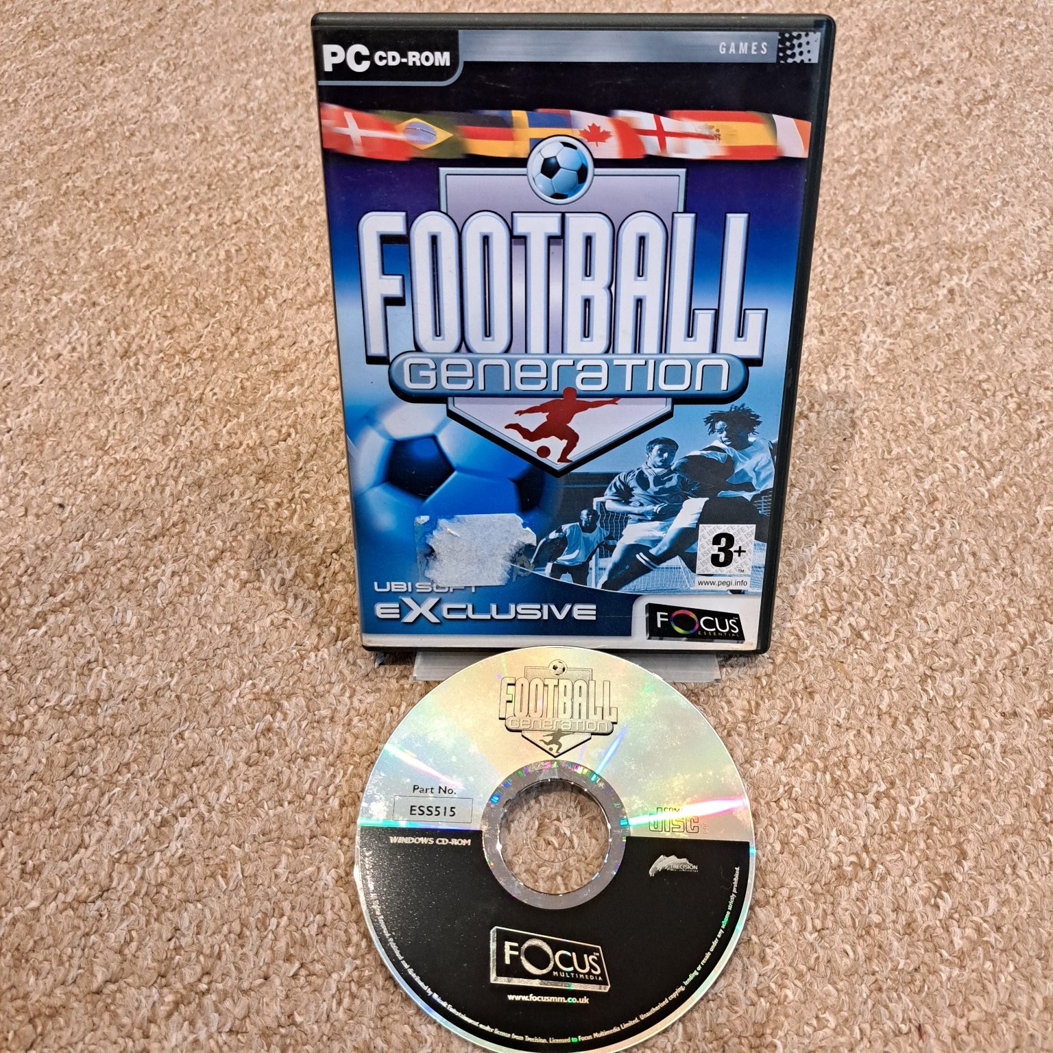 Football Generation PC CD-ROM Video Game Football Soccer Manager