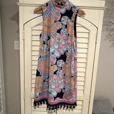 Trina Turk Vintage Sleeveless Multicolor Floral Dress M