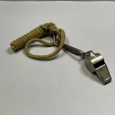 VTG Acme Thunderer No. 58.5 Whistle Made in England W/ Military Lanyard War