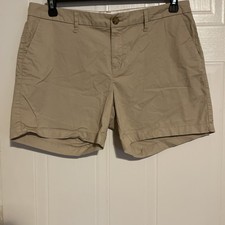 NWOT Old Navy Shorts Womens Size 10 Mid-Rise Tan Brown Pockets Stretch 5 Inseam