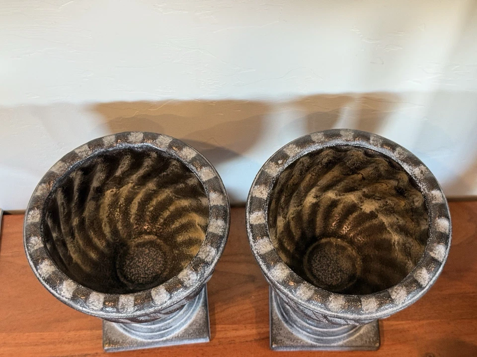 "2 jardineras urnas de cerámica de jardín vintage maceta de 8""" Foto 3 de 4