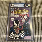 AMAZING SPIDER-MAN #347~CGC 9.6~ WHITE PAGES~ CUSTOM VENOM LABEL~5/91