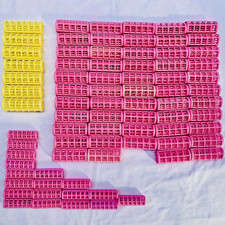 79 Vintage Retro Plastic Clip Hair Curlers Snap-On Holders Roller Doll Perm